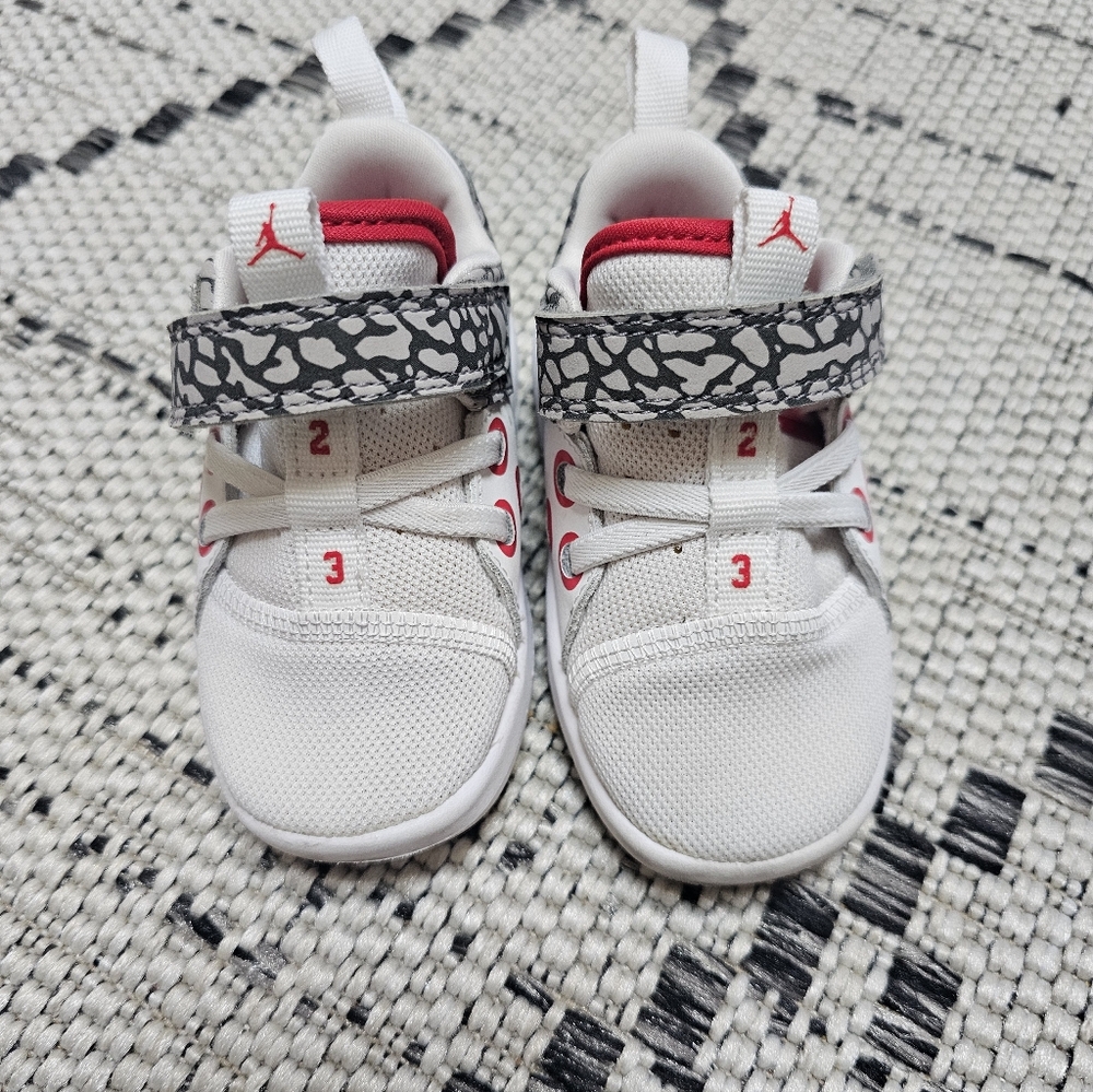 Nike Jordan White and Red Toddler 5